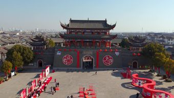 阆中全城高空拍摄视频素材