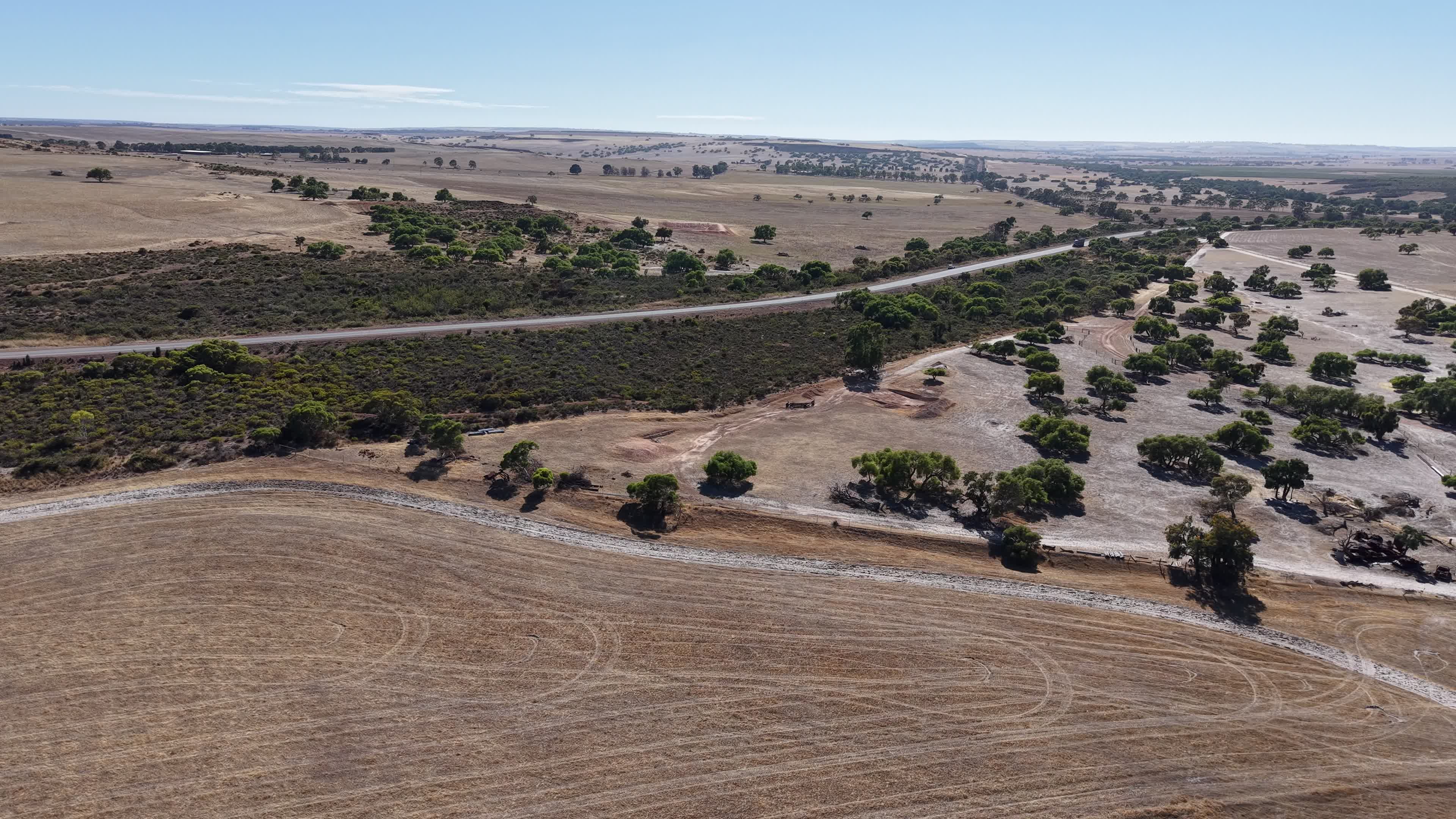 Scenic Rural Australian Landscape with Road Free Stock Video Footage ...
