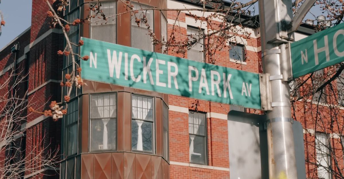 Wicker Place Sign Wicker Park Street Signs in Chicago Free Stock Video Footage, Royalty ...