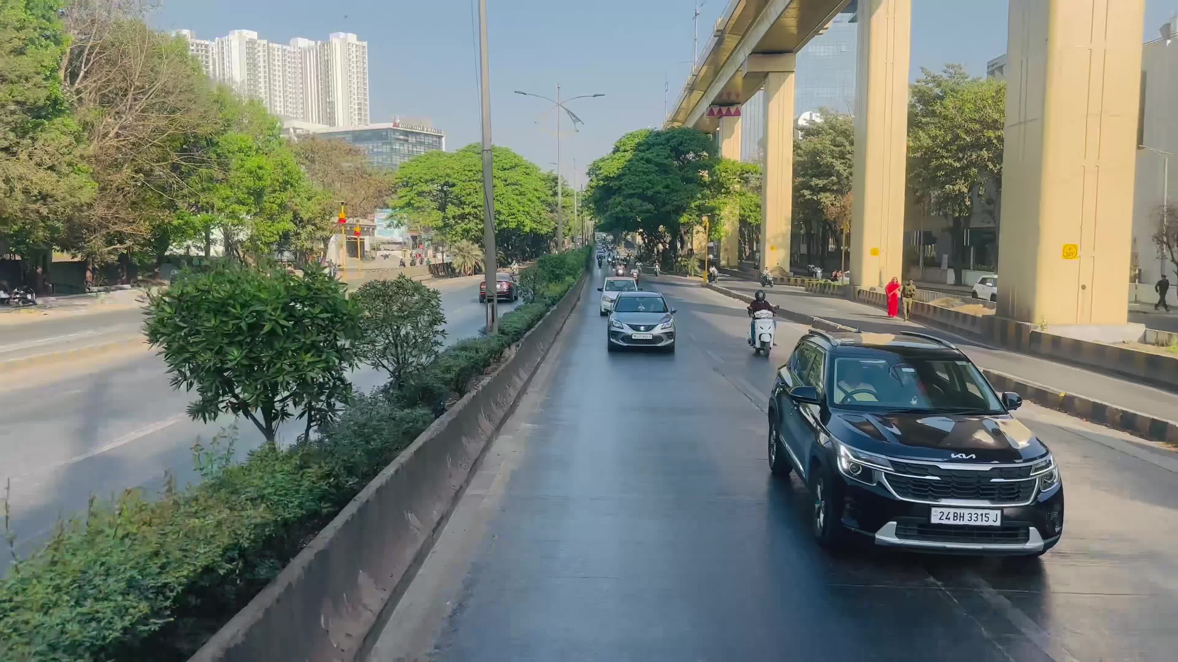 Busy City Street Traffic in Urban Environment Free Stock Video Footage ...