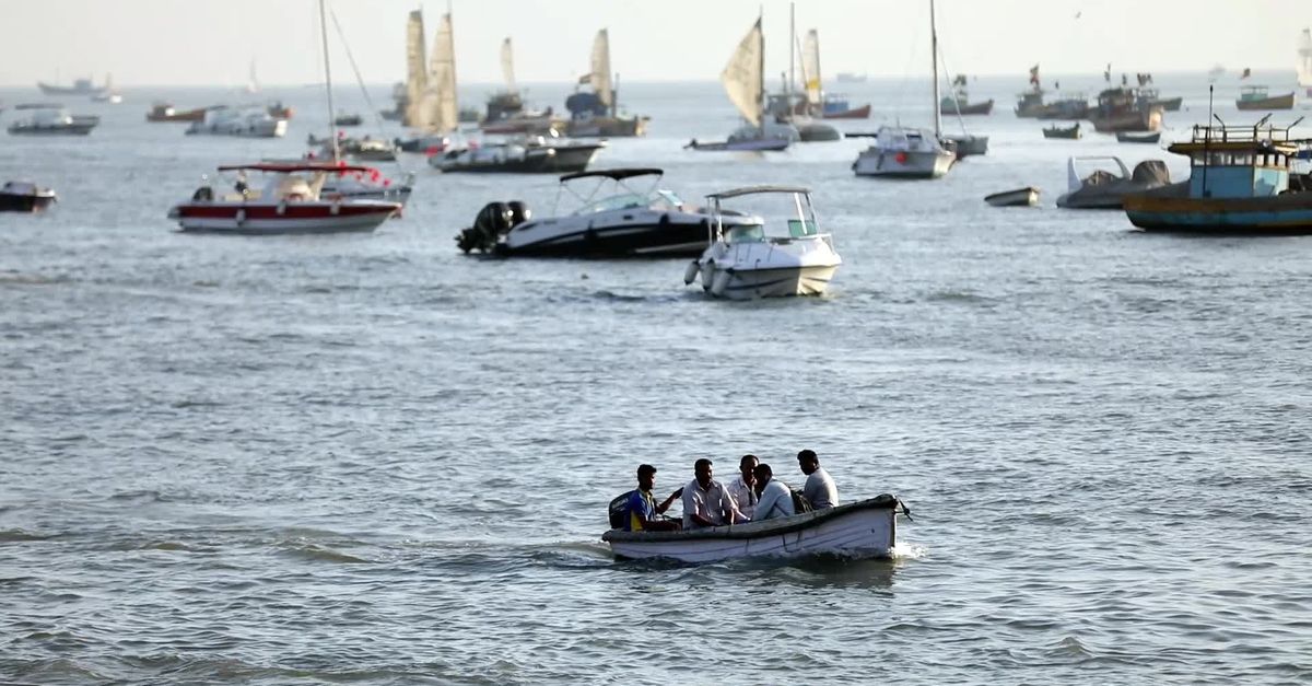 Beach Boats Ride Scenic Boat Ride Amidst Harbor Free Stock Video Footage, Royalty-Free ...