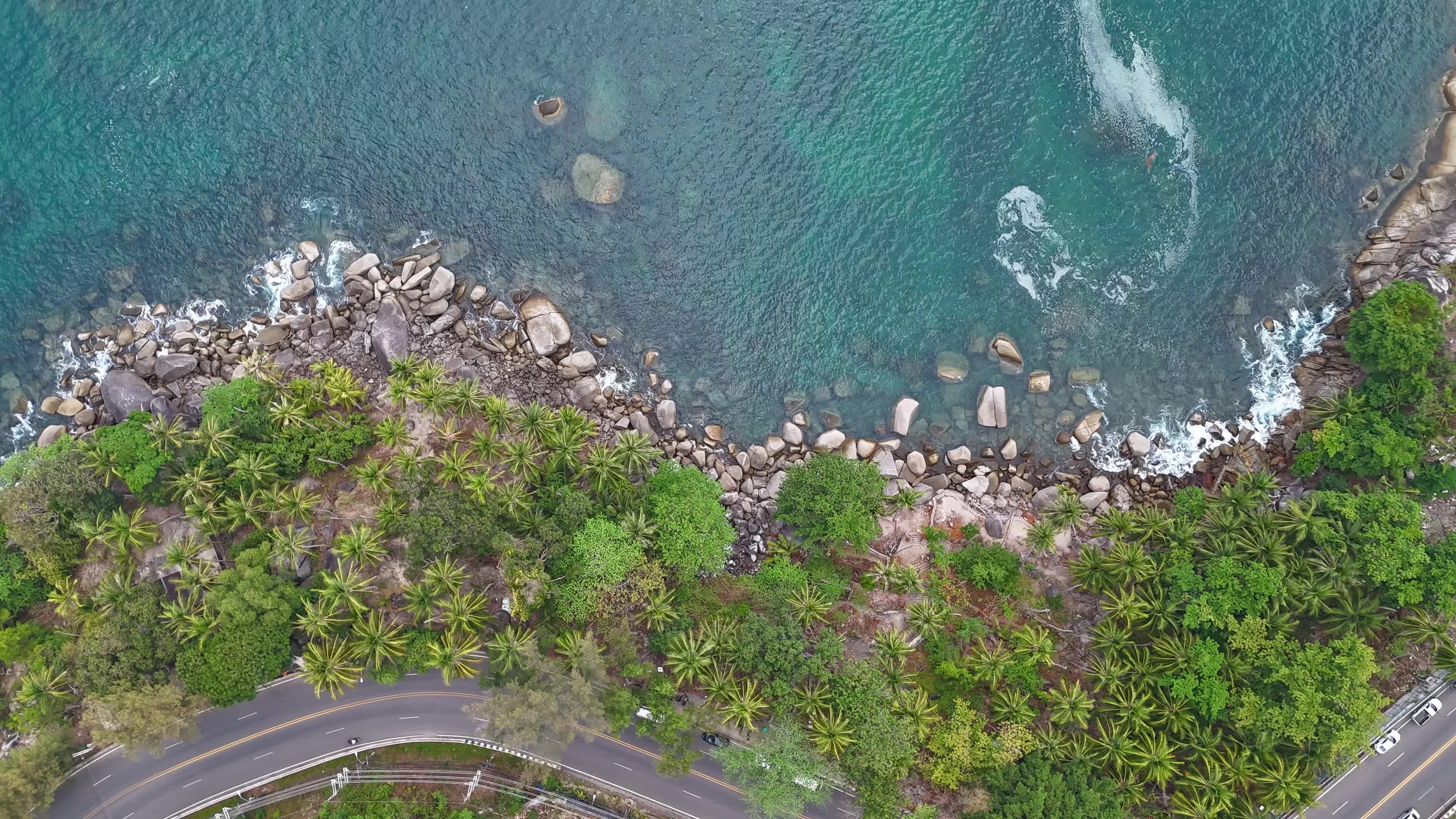 aerial view of rocky coastal landscape 30862875