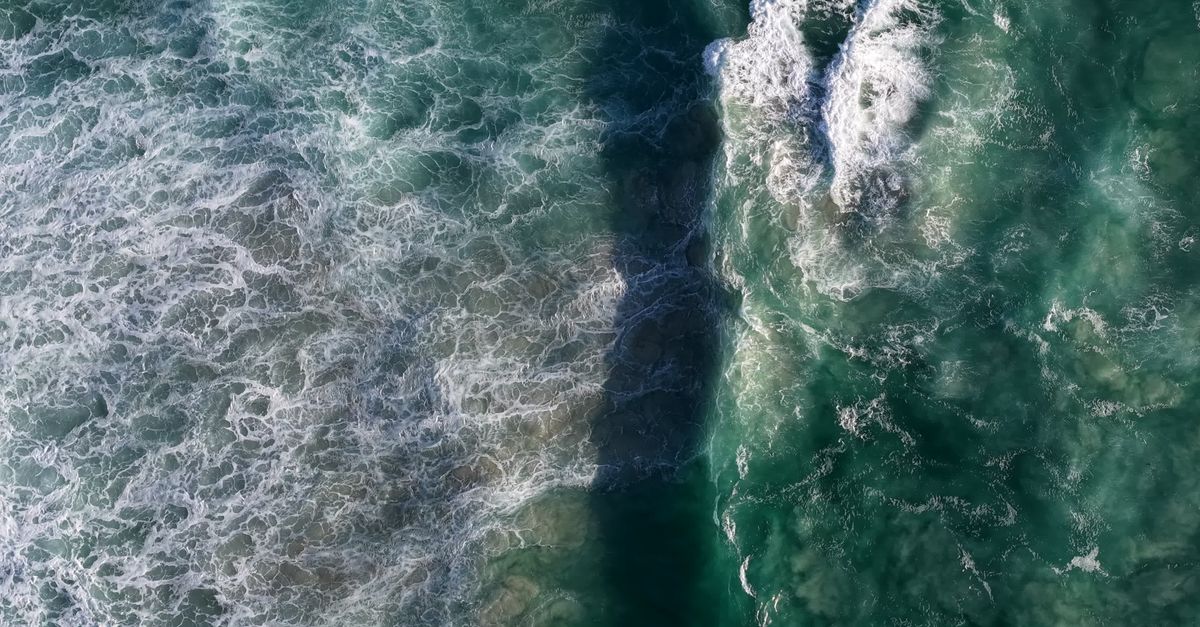 Wave Free Aerial View of Vibrant Ocean Waves Free Stock Video Footage, Royalty ...