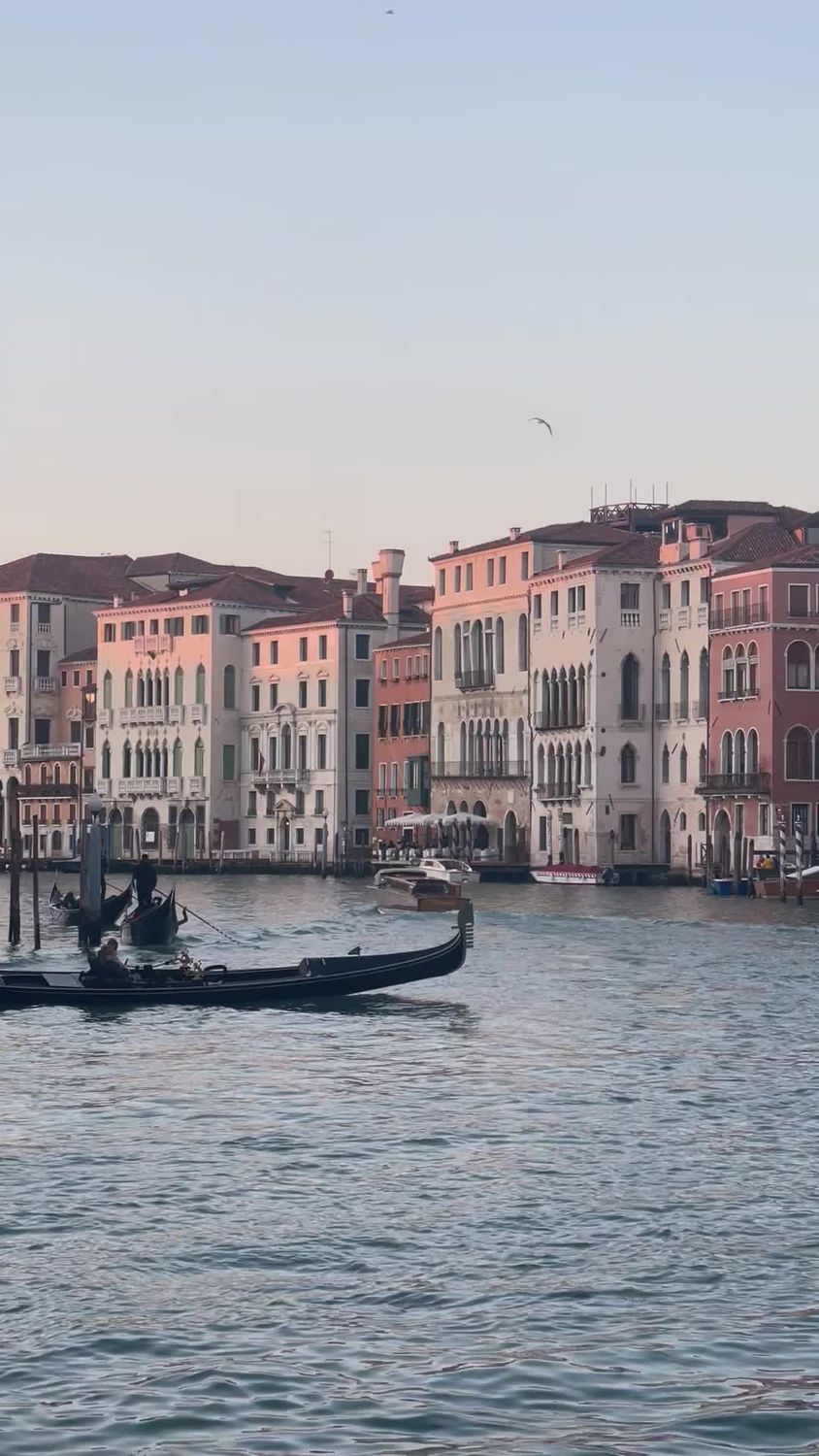 Gondola Ride on Venice Grand Canal at Sunset Free Stock Video Footage ...