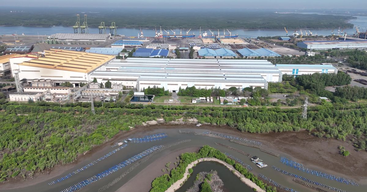 Aerial View of Industrial Factory Complex Free Stock Video Footage ...