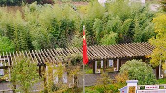 风景加中国国旗免费下载视频素材
