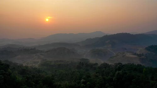 美麗的風景的鳥瞰圖