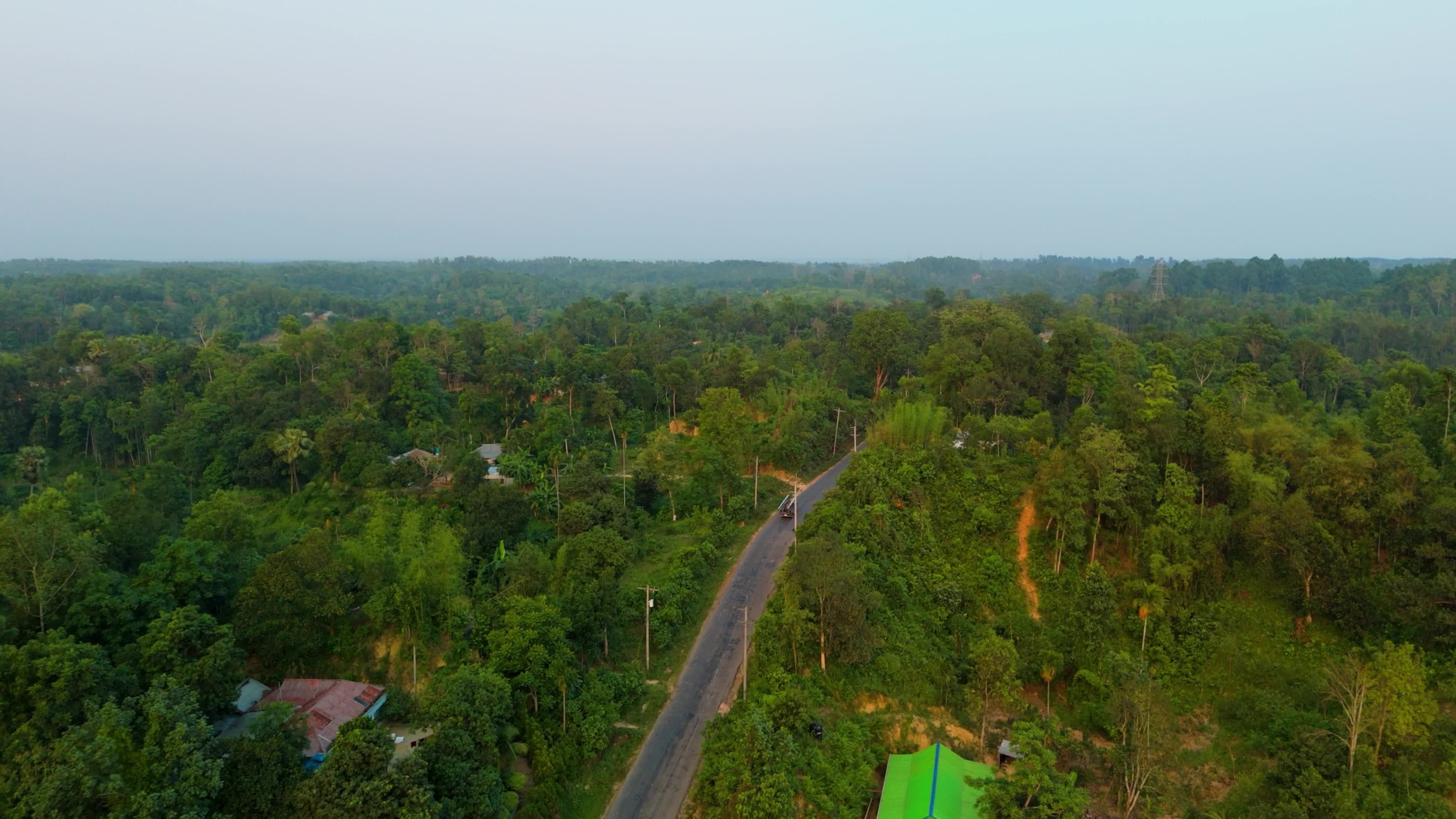 Aerial View of Lush Greenery in Bangladesh Free Stock Video Footage ...