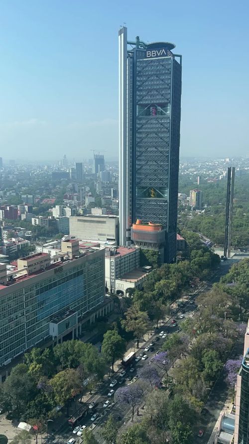 Aerial View of Mexico City Skyline Skyscrapers Free Stock Video Footage ...