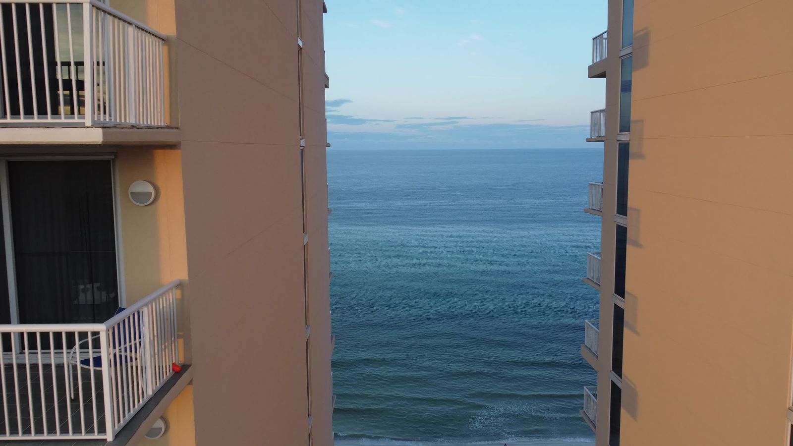 Aerial View of Coastal Skyline and Ocean Free Stock Video Footage ...