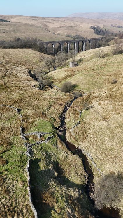 Aerial View of Scenic Viaduct in Countryside Free Stock Video Footage ...