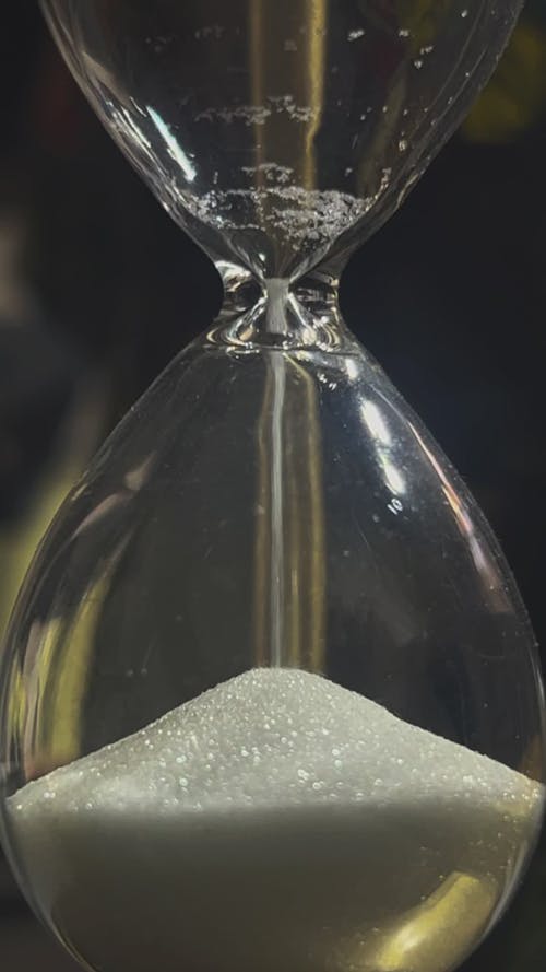 Close-Up View Of A Sand Timer Free Stock Video Footage, Royalty-Free 4K ...