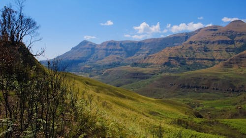 Aerial View Of Mountain Ranges