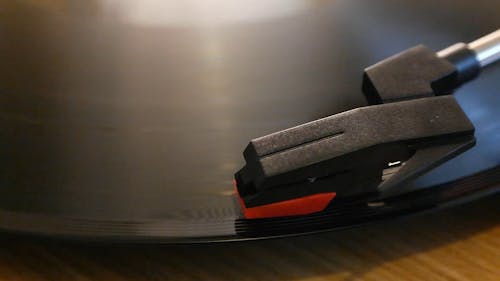 Close-up Shot Of A Turntable Cartridge