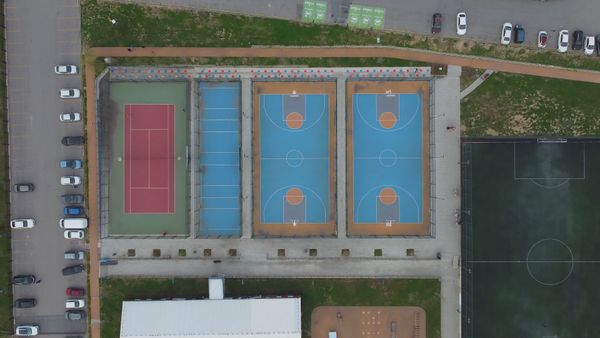 Drone Footage of a Basketball Court Free Stock Video Footage, Royalty ...