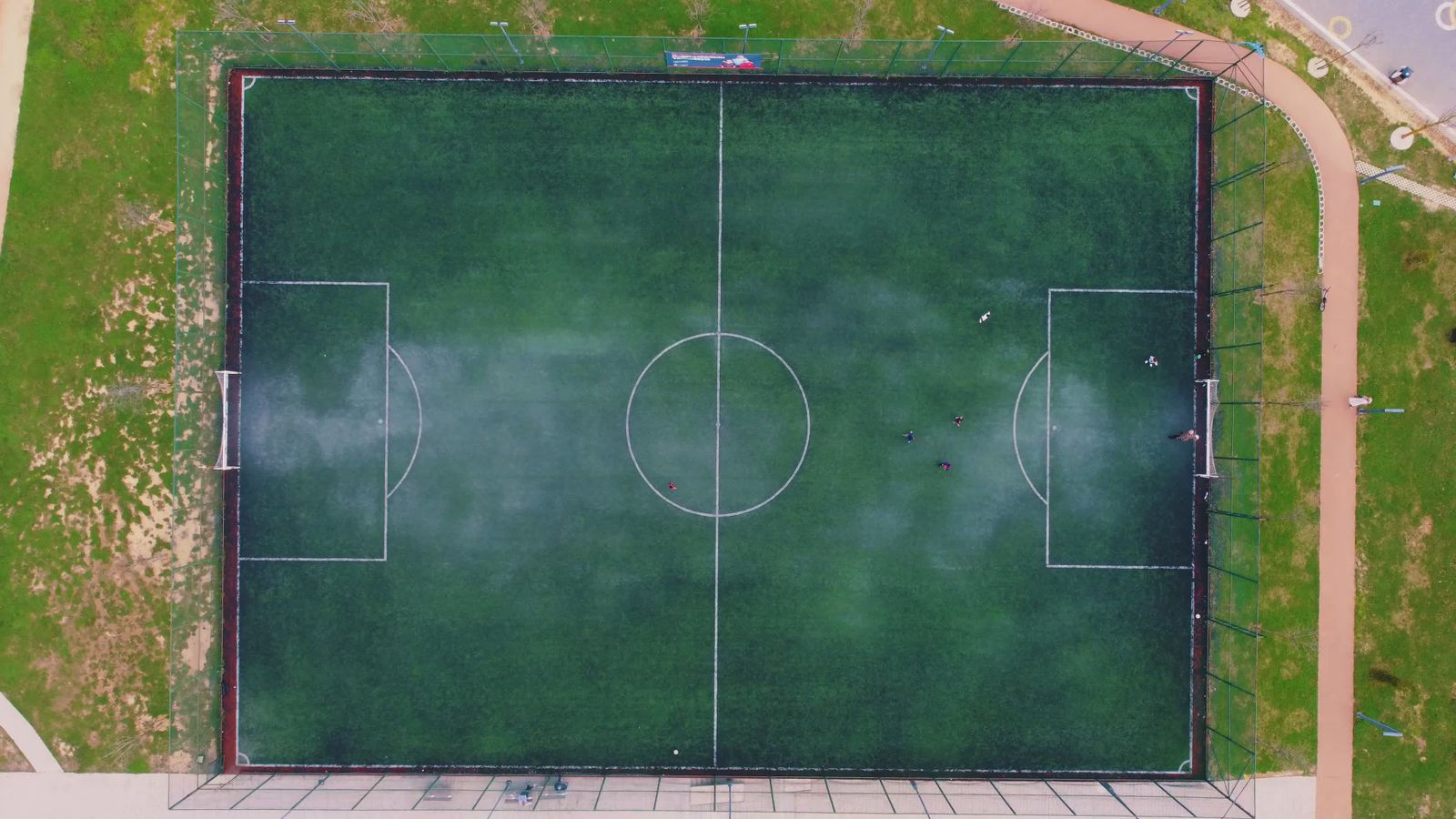 Drone Shot of People Playing Soccer Free Stock Video Footage, Royalty ...