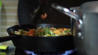 炒菜视频素材