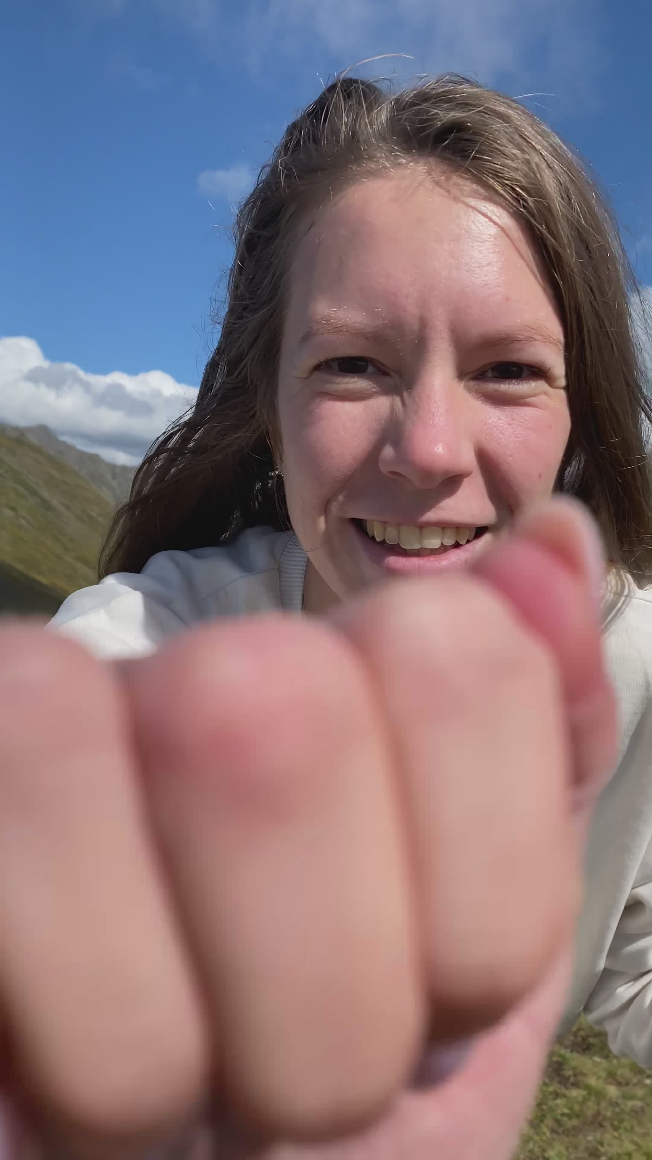 Young Woman Hiking in Scenic Mountain Landscape Free Stock Video ...