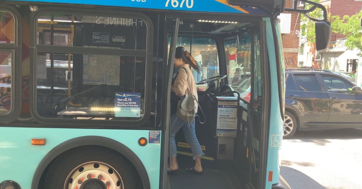 Bus Loading Public Bus Loading A Passenger · Free Stock Video