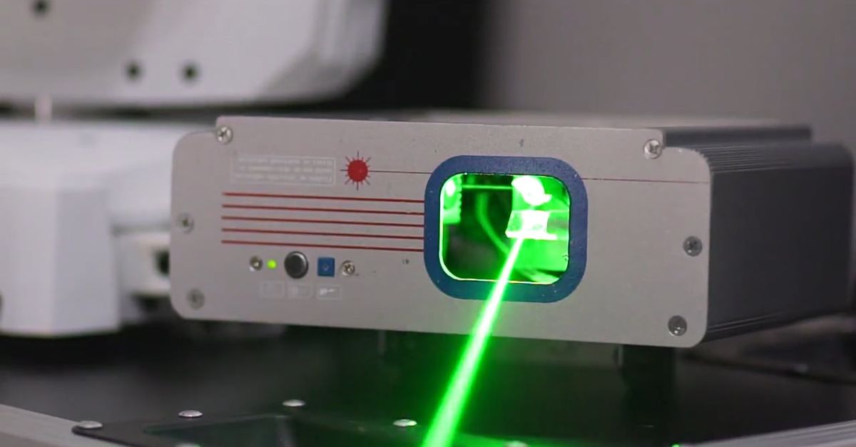 Close-up Of A Machine With Moving Laser Light Free Stock Video Footage ...