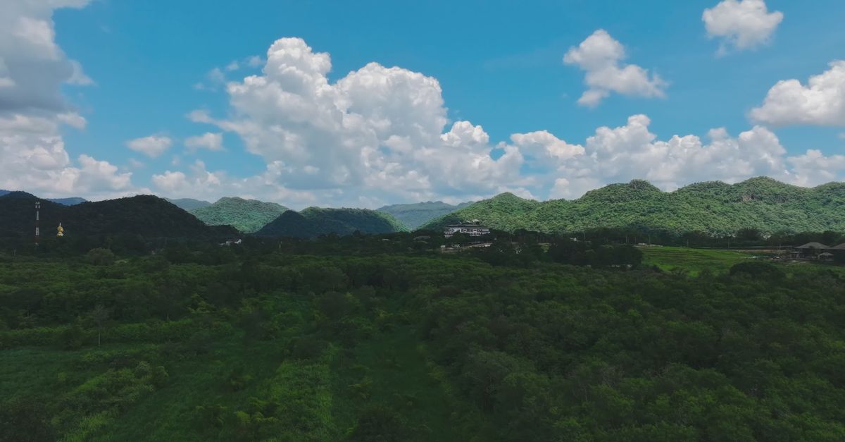 Landscape View Video Aerial View of Lush Mountain Landscape Free Stock Video Footage ...
