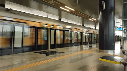 A Modern Railway Station In Malaysia Use For Public Transportation