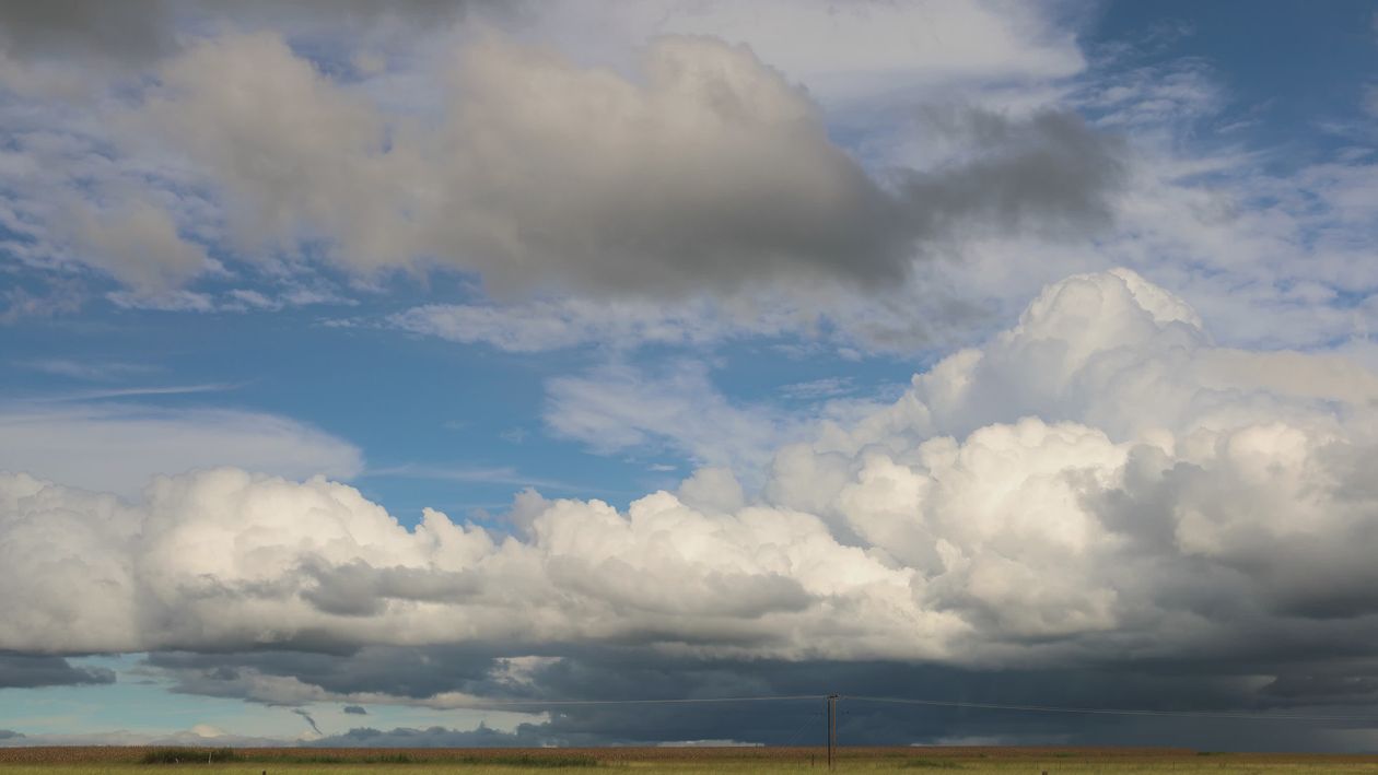 Dynamic Timelapse of Puffy Cumulus Clouds Free Stock Video Footage ...