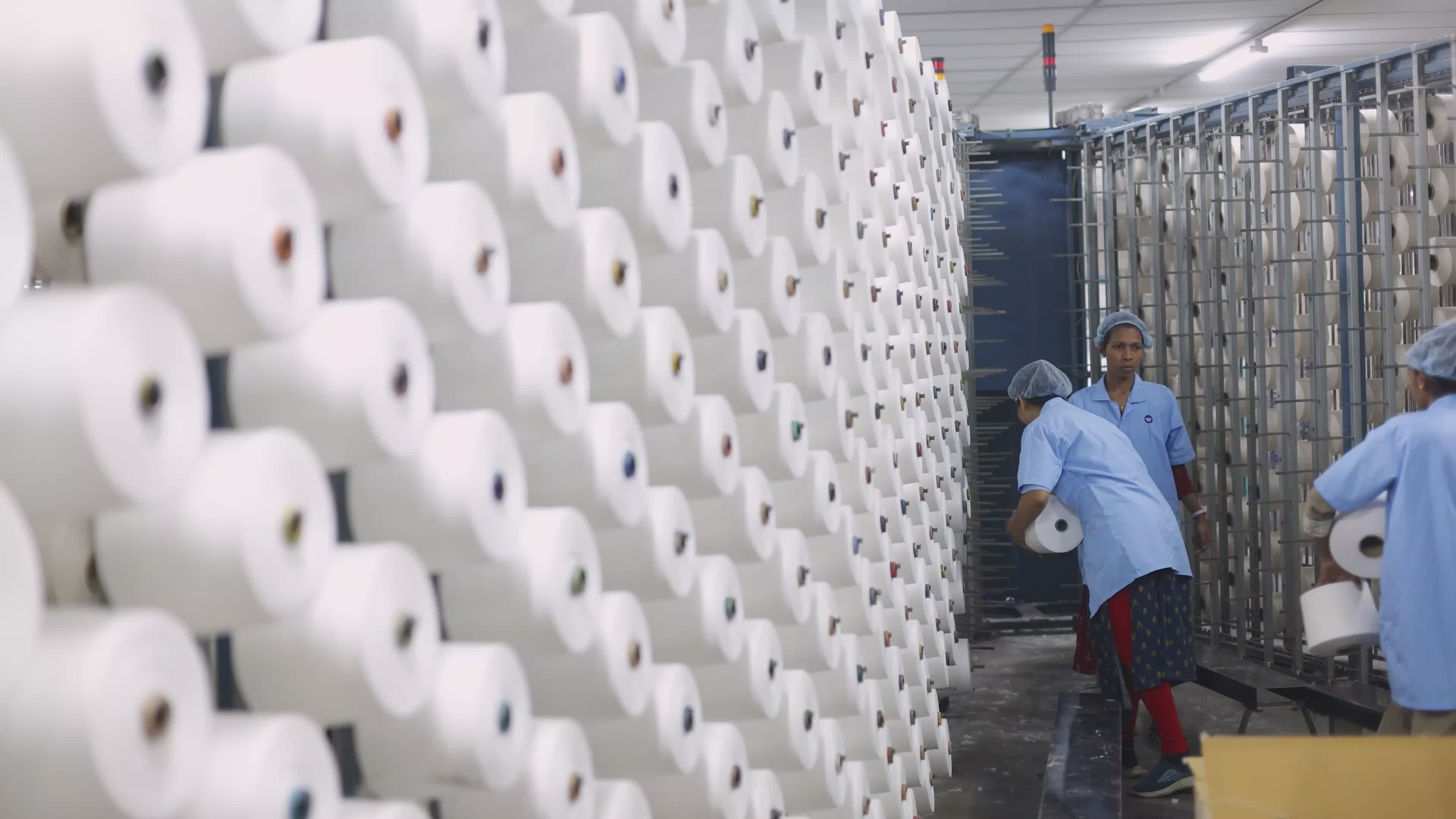 Indian Textile Factory Workers in Action Free Stock Video Footage ...