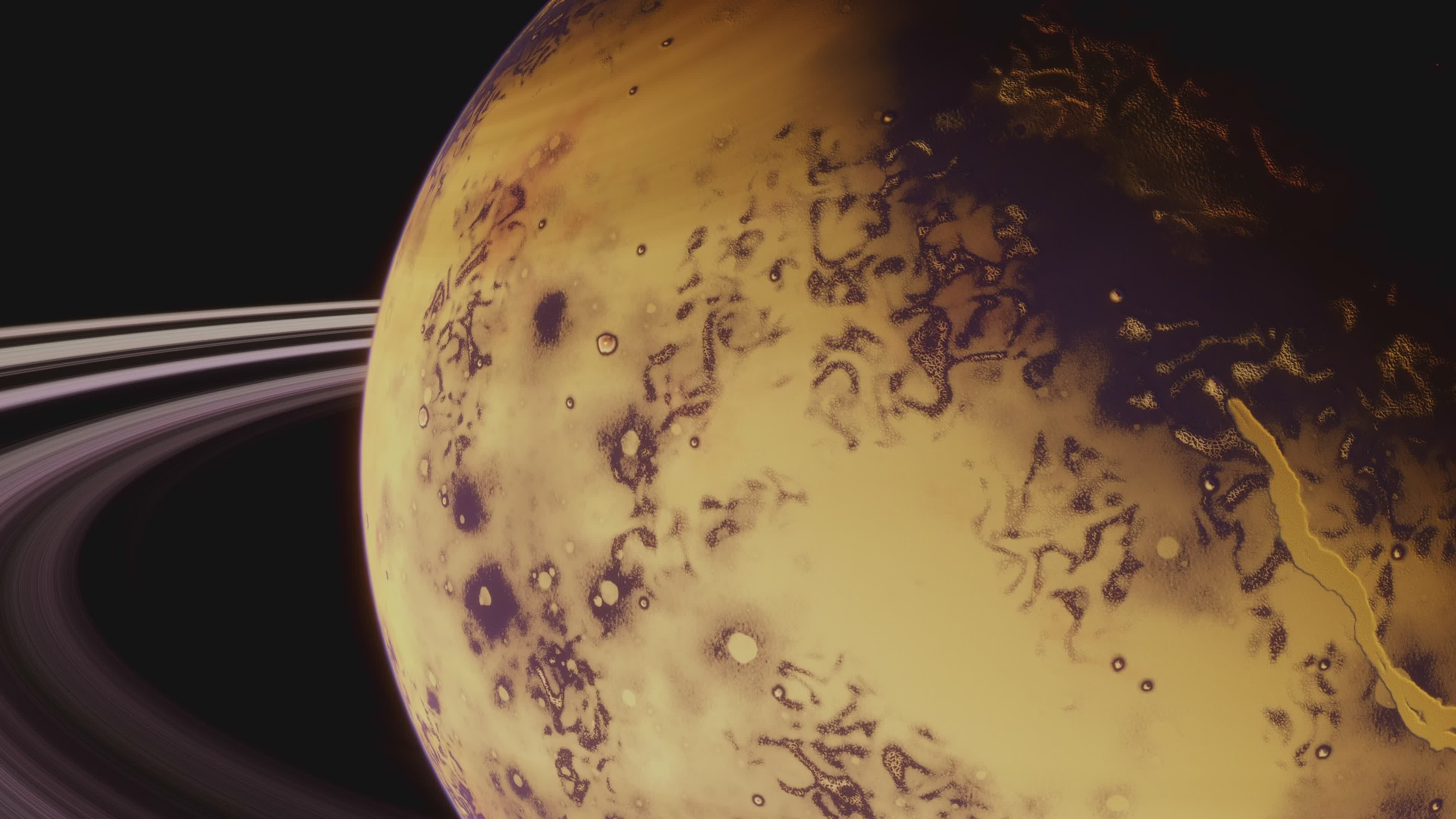 Stunning Planetary Rings in Space Exploration Free Stock Video Footage ...