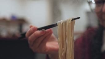 吃面条视频素材