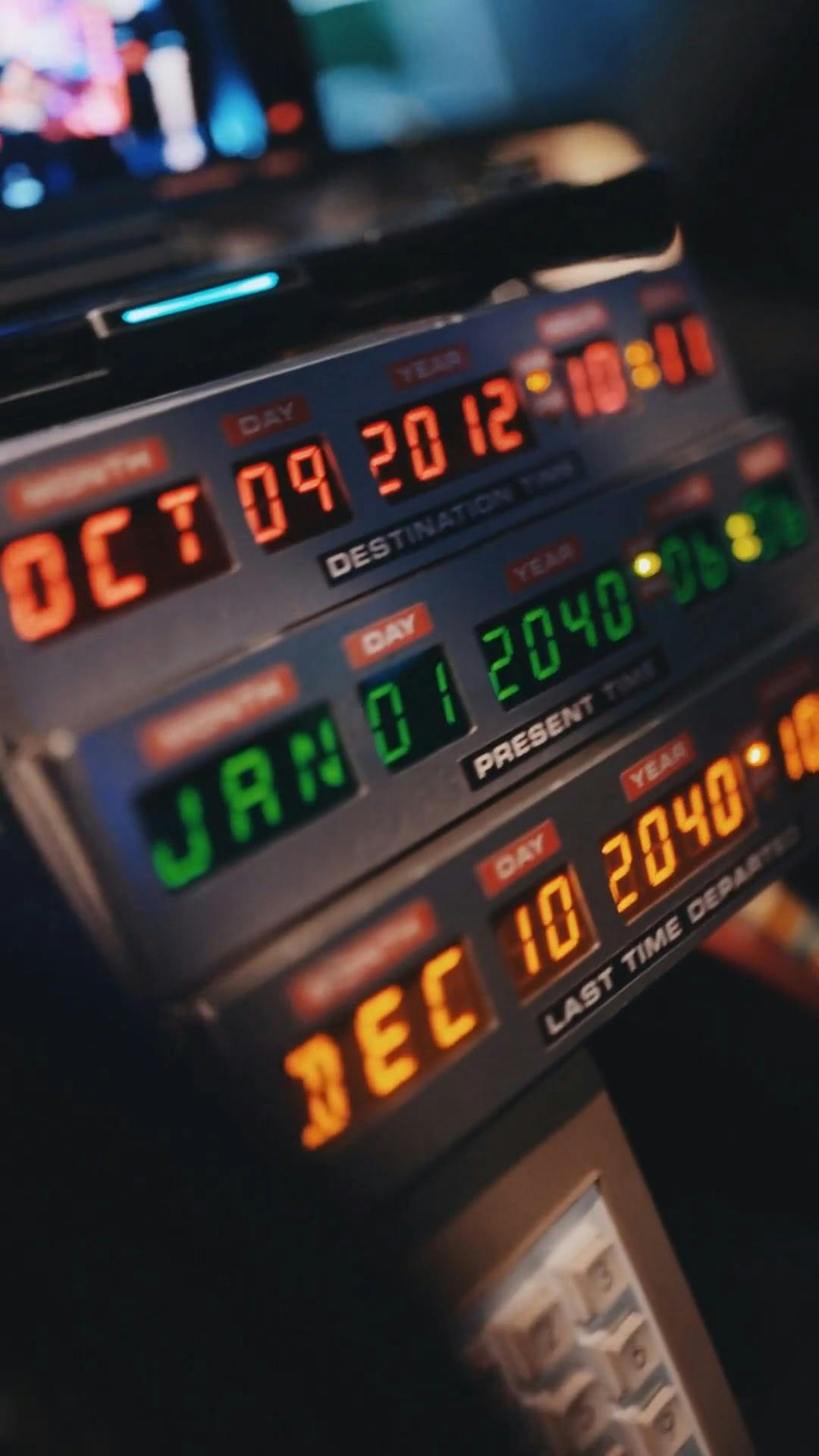Dates Indicated In An Apparatus Of A Time Machine · Free Stock Video