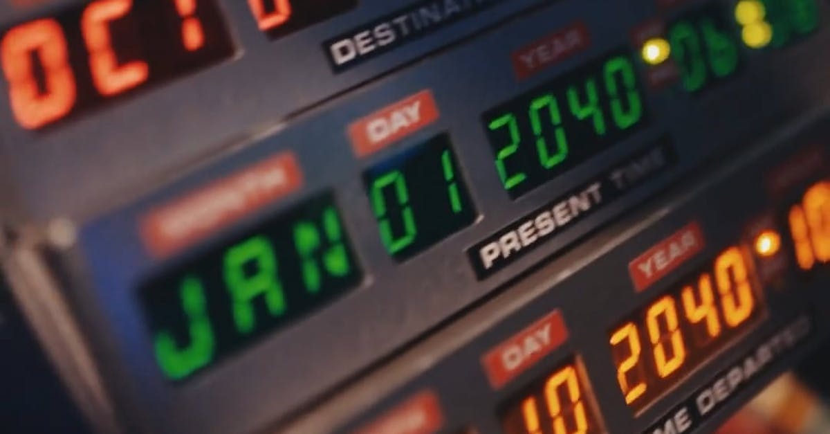 Dates Indicated In An Apparatus Of A Time Machine ยท Free Stock Video