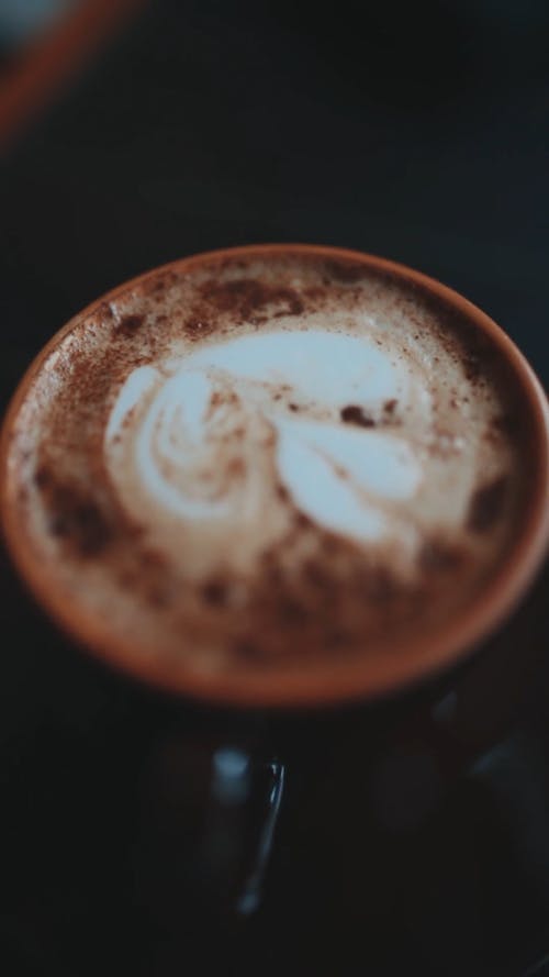 Artwork On Top Of A Cup Of Coffee