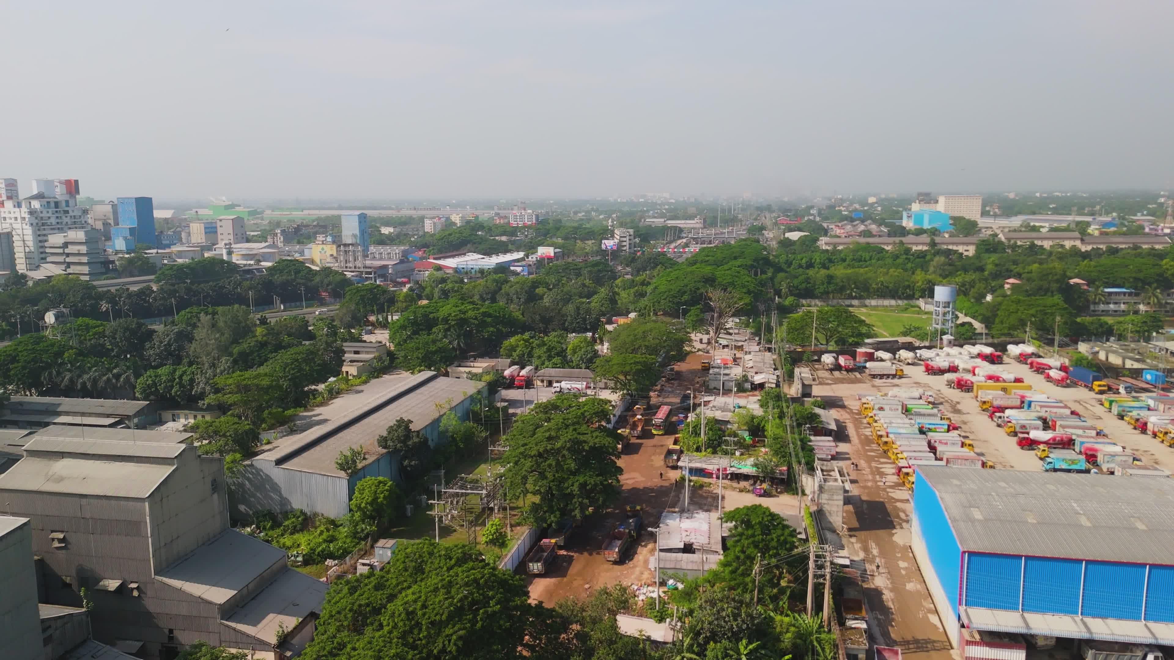 Aerial View of Urban Infrastructure Development Free Stock Video ...