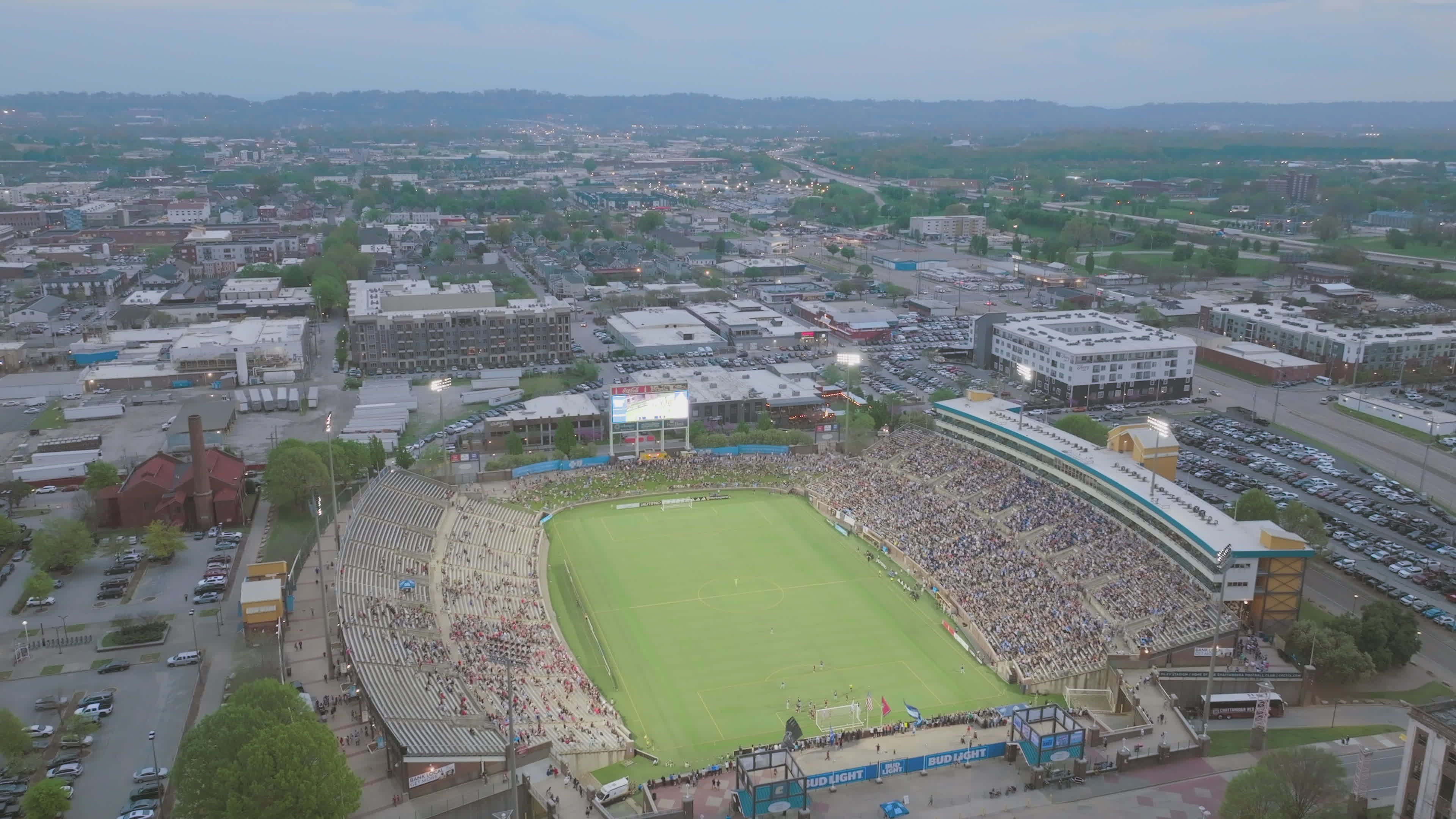 Aerial View of Stadium During Live Sports Event Free Stock Video ...