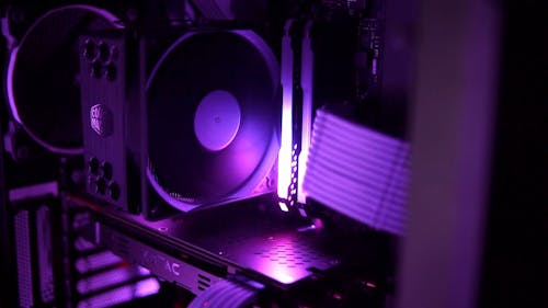 Cooling Fans Inside A Computer For Overheating Protection
