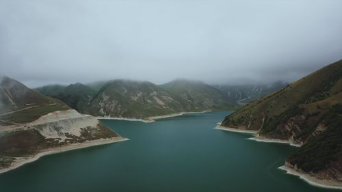 Serene Aerial View of Lake and Green Hills Free Stock Video Footage ...
