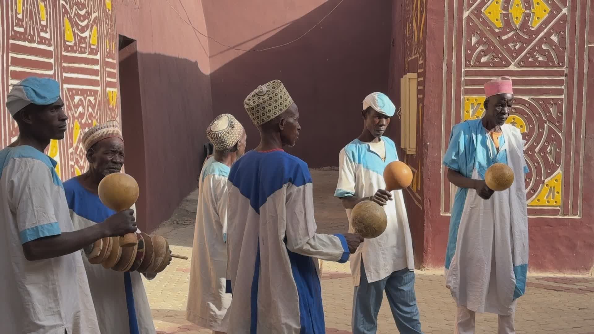 Traditional African Musicians Performing Outdoors Free Stock Video ...