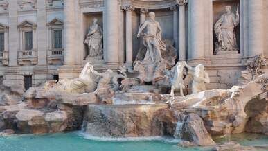 majestic trevi fountain in rome iconic landmark