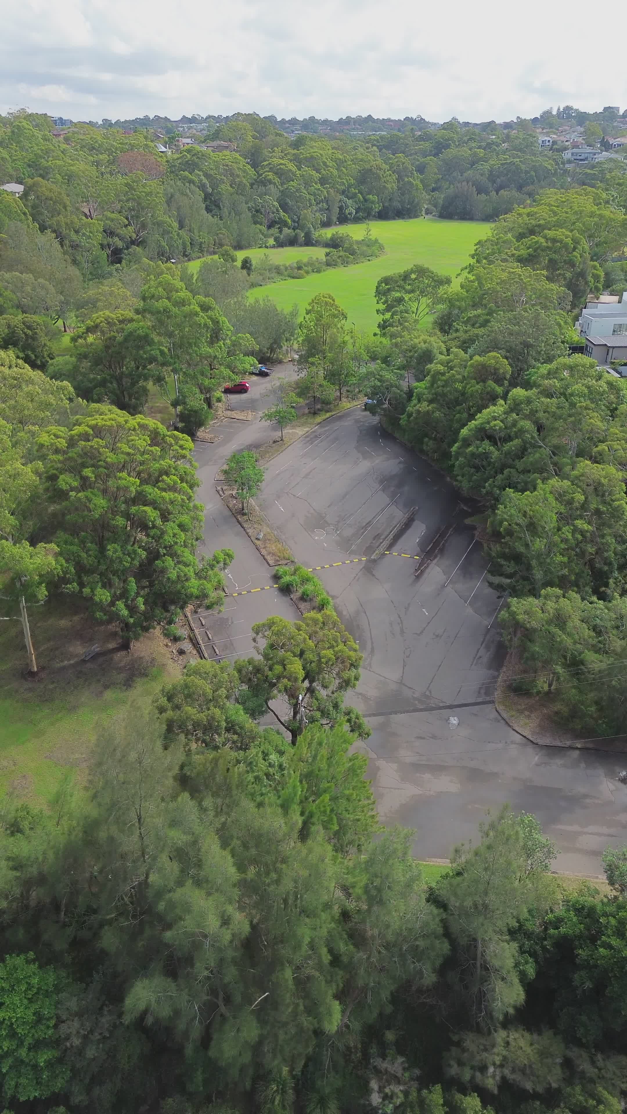 Aerial View of Green Landscape and Road Free Stock Video Footage ...
