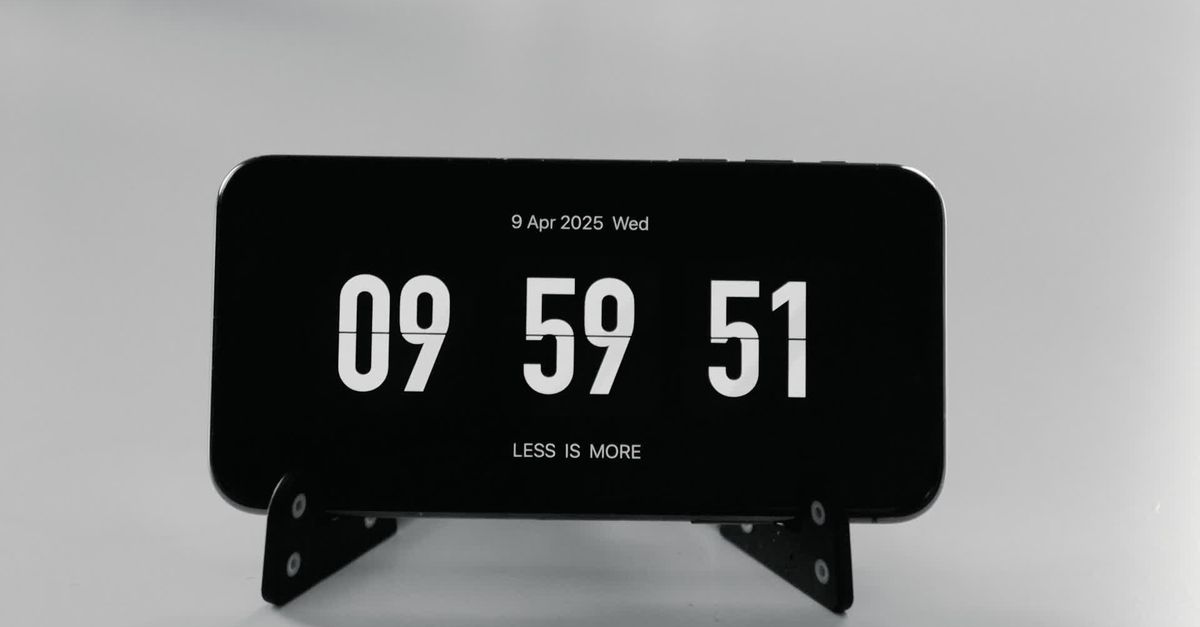 Minimalist Digital Clock Timer Display Free Stock Video Footage ...
