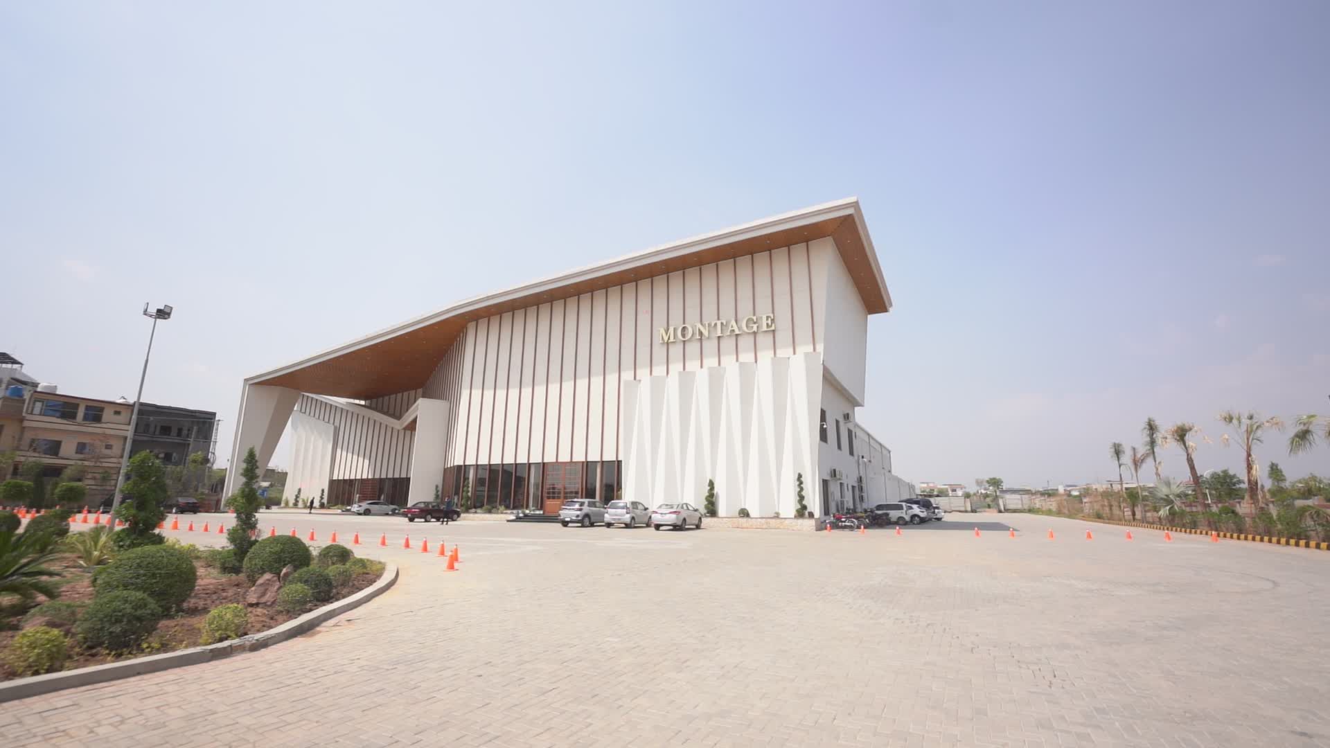 Modern Event Venue Exterior with Parking Free Stock Video Footage ...