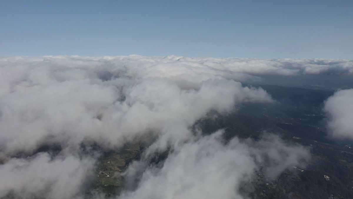Drone View of Cloud-Covered Mountain Range Free Stock Video Footage ...