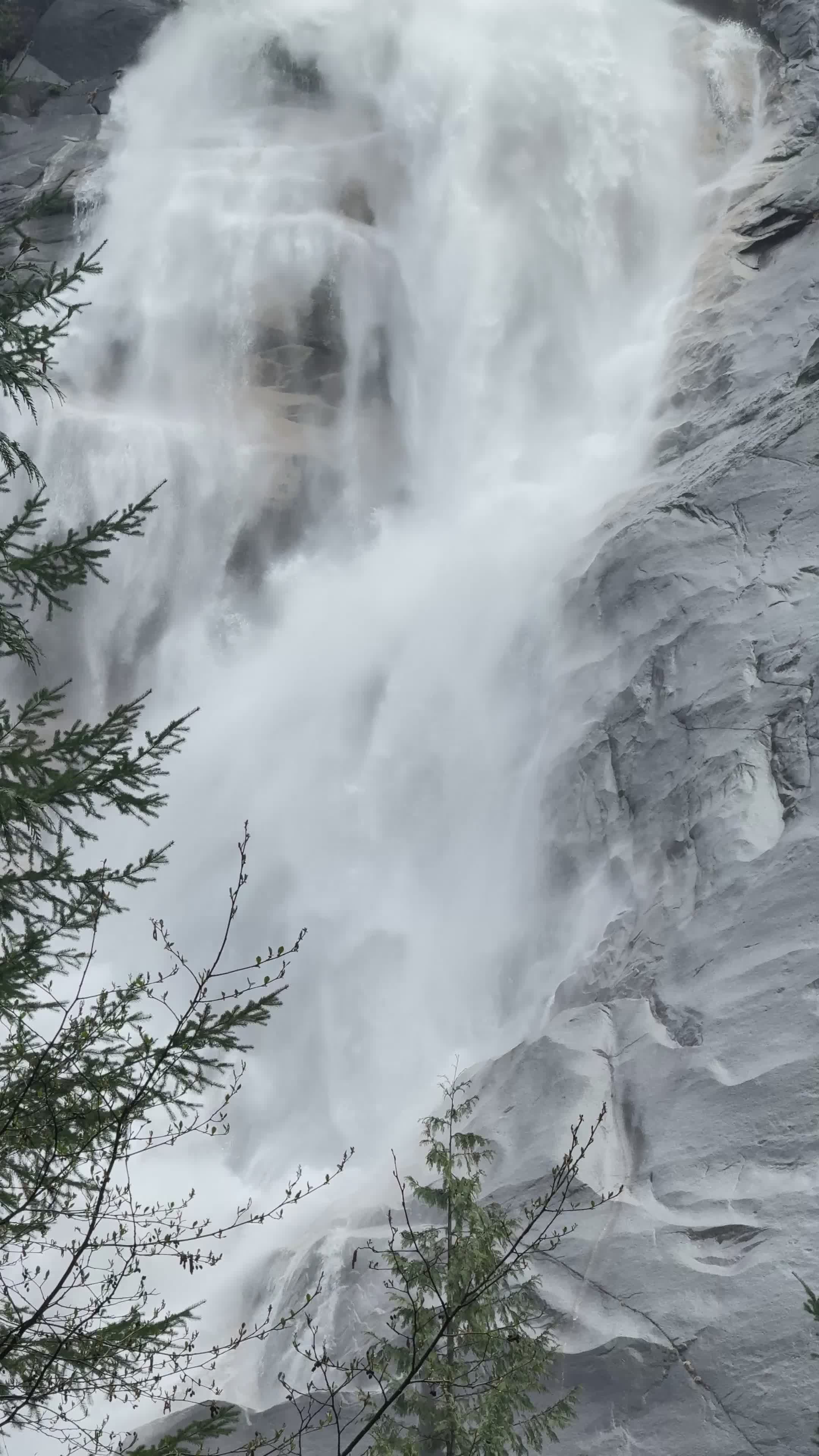 Majestic Waterfall Cascading Down Cliff Free Stock Video Footage ...