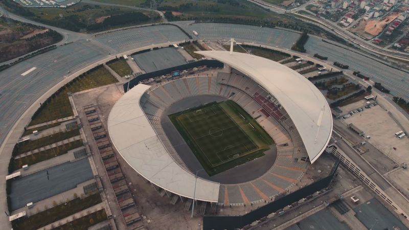 Aerial Footage of a Stadium Free Stock Video Footage, Royalty-Free 4K ...