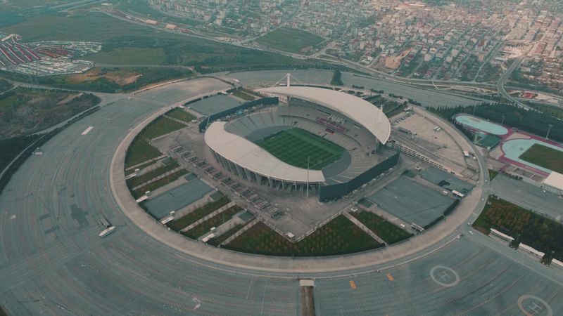Aerial Footage of a Stadium Free Stock Video Footage, Royalty-Free 4K ...