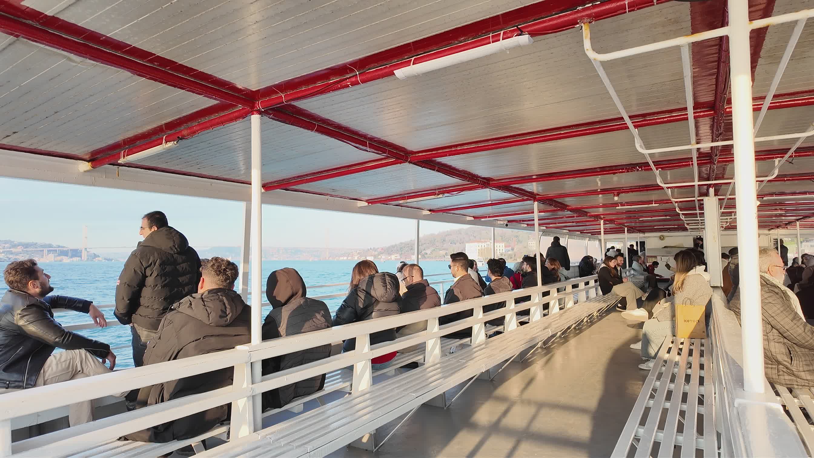 Scenic Ferry Ride with Passengers Free Stock Video Footage, Royalty ...