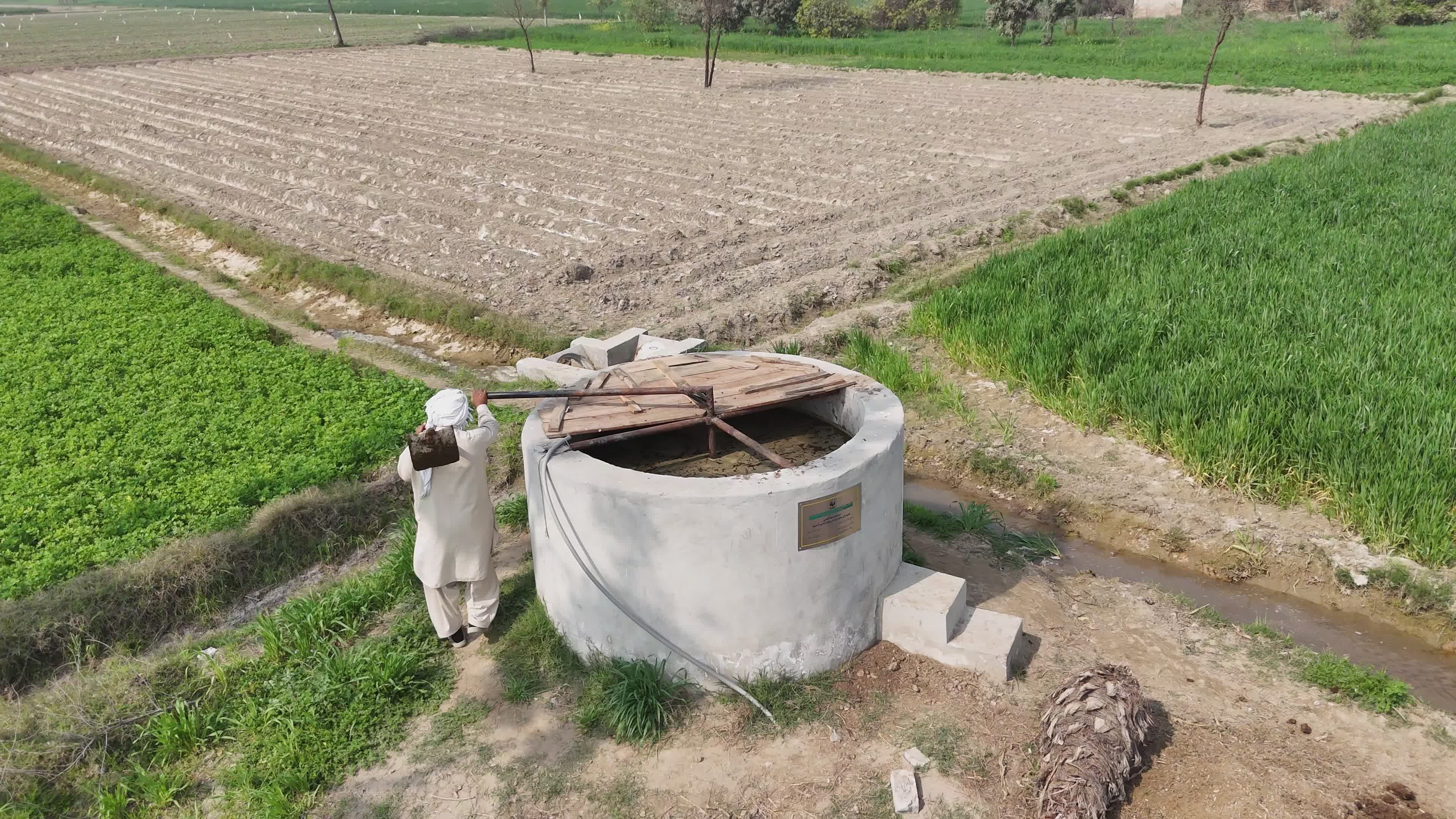 Traditional Water Well in Rural Farmland Free Stock Video Footage ...