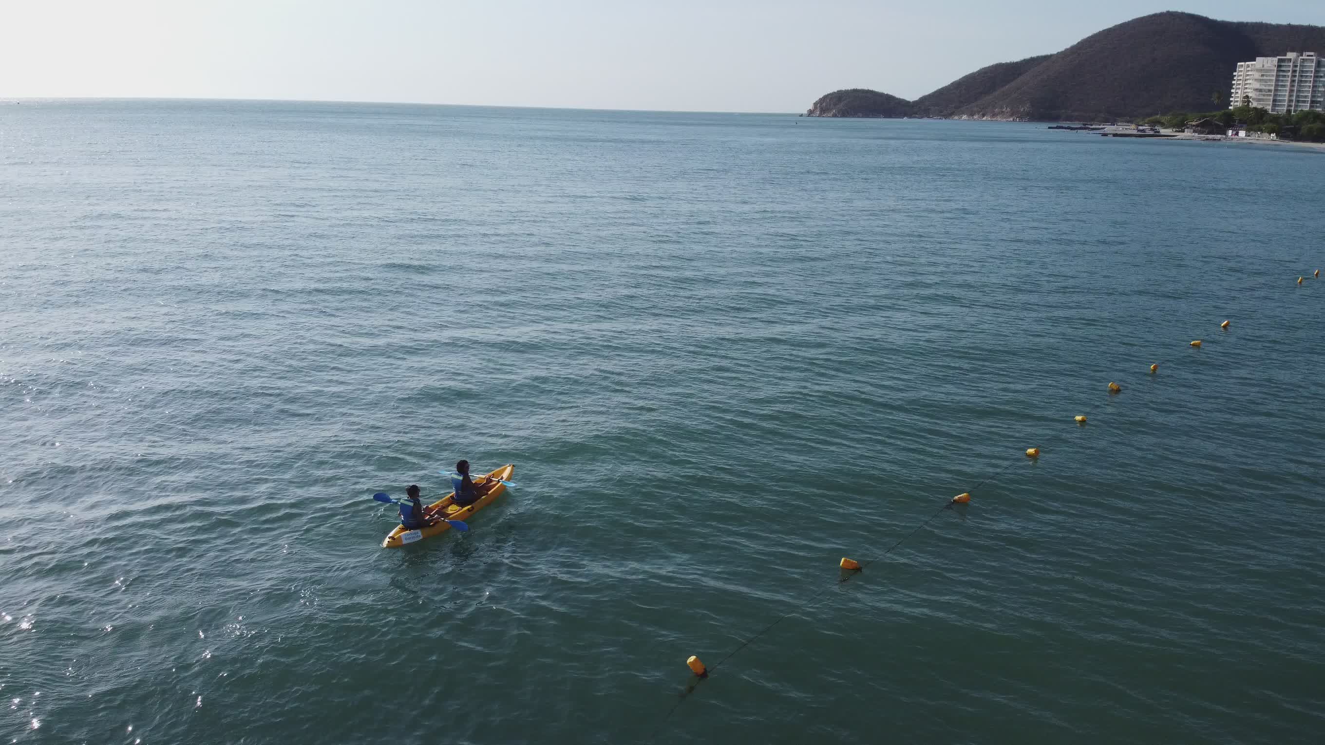 Kayaking Adventure on Calm Ocean Waters Free Stock Video Footage ...
