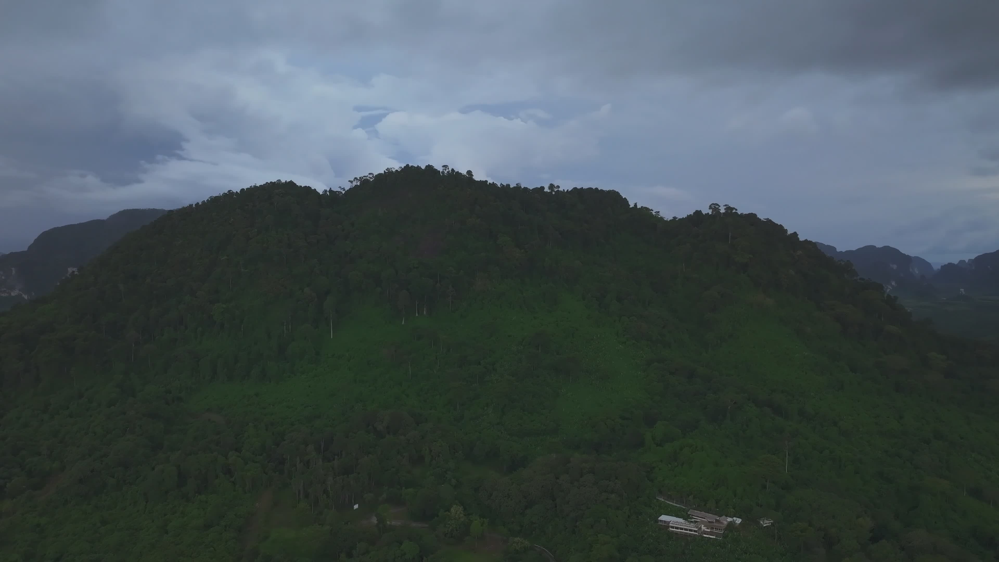 Breathtaking Aerial View of Green Mountain Free Stock Video Footage ...